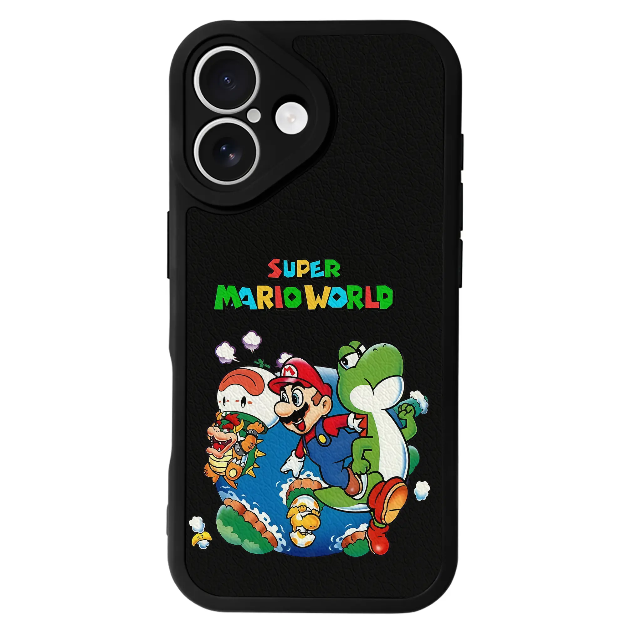 マリオ グッズ マリオ - IPhone 16シリーズ対応 ・ シリコンスマホケース ・ レザー調 ・ 高精度フィット ・ 耐衝撃 ・ ワイヤレス充電対応 ・ 精密カット